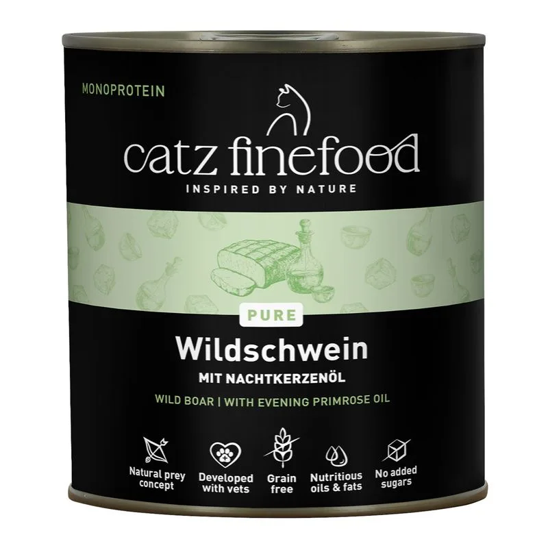 catz finefood Pure 6 x 800 g (Cinghiale)