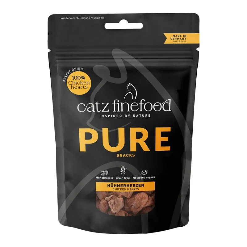 catz finefood Pure Snacks (Set %: 3 x 35 g Cuori di Pollo)