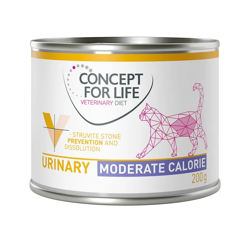 Concept for Life Veterinary Diet Urinary Moderate Calorie Pollo umido gatto (Set %: 24 x 200 g)