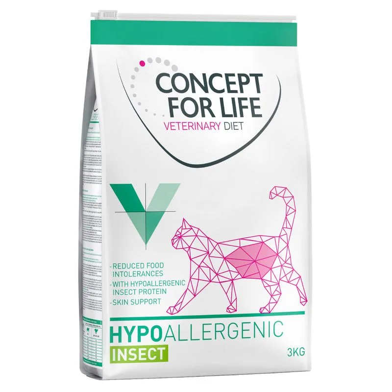 Multipack risparmio! 3 x 3 kg Concept for Life Veterinary Diet (Hypoallergenic Insect)