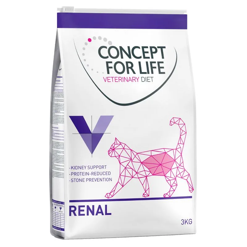 Multipack risparmio! 3 x 3 kg Concept for Life Veterinary Diet (Renal)