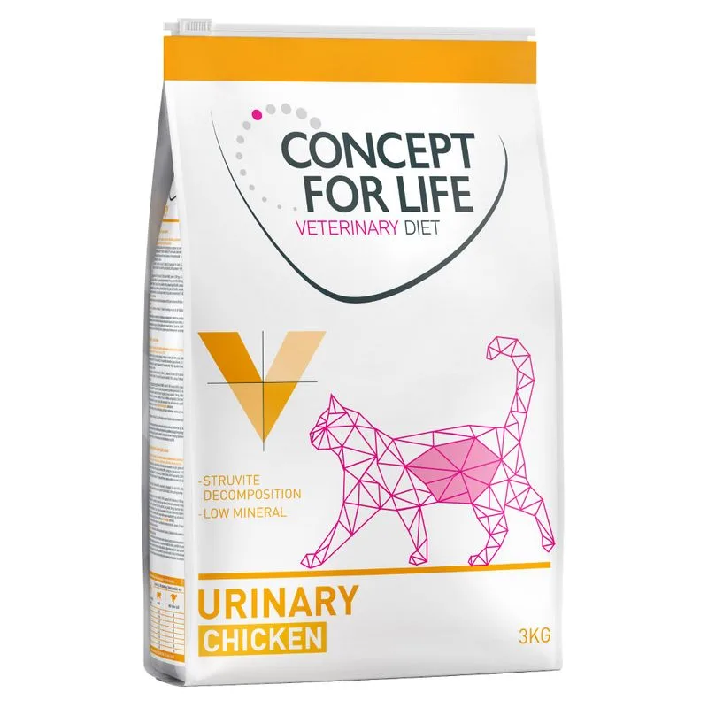 Multipack risparmio! 3 x 3 kg Concept for Life Veterinary Diet (Urinary)