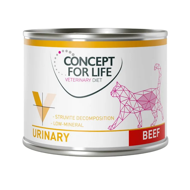 Set risparmio! Concept for Life Veterinary Diet 24 x 200 g/185 g (Manzo urinary 24 x 200 g)