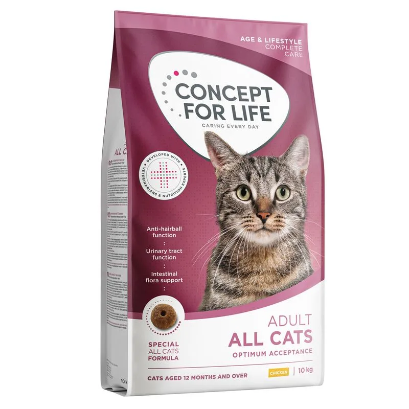 Concept for Life All Cats - Adult (Set %: 2 x 10 kg - NUOVO!)