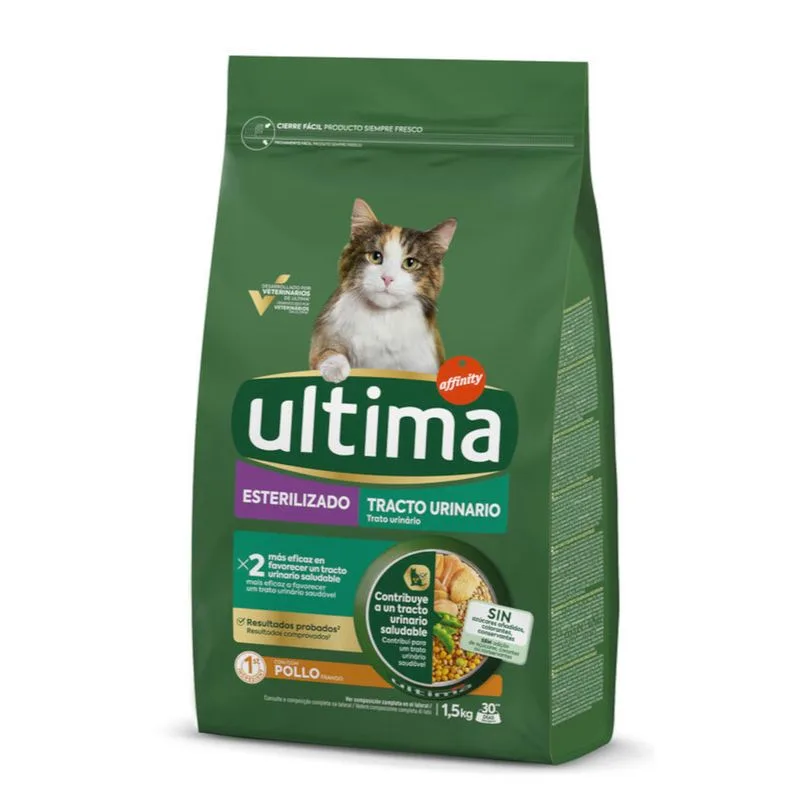 Ultima Cat Sterilized Urinary Pollo Crocchette per gatto (1,5 kg)