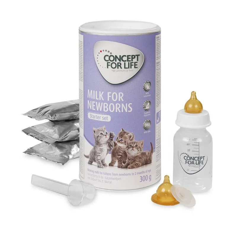 Concept for Life Milk for Newborns - Starter set Latte per gattini (Set %: 2 x 300 g (6 buste da 100 g))