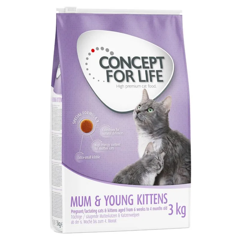 Concept for Life Mum & Young Kittens - ricetta migliorata! (Set %. 2 x 3 kg)