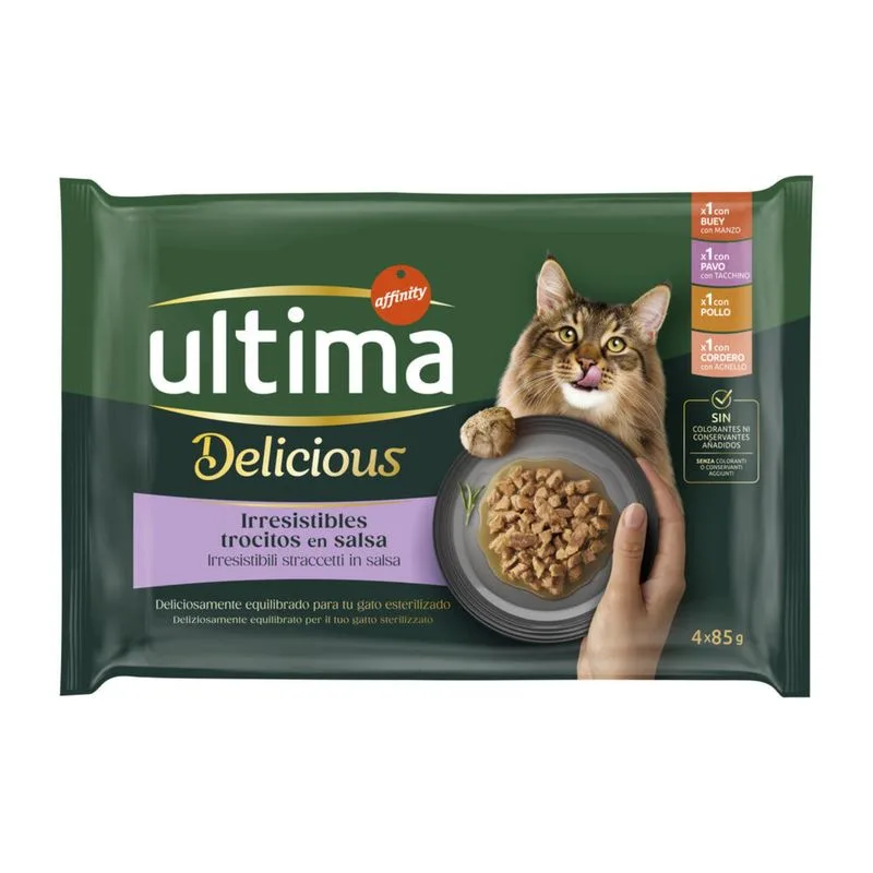 Ultima Delicious Adult Sterilized 48 x 85 g (Selezione di carne)