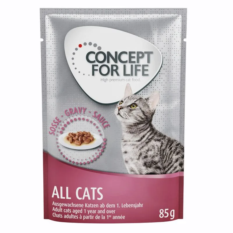 Concept for Life Outdoor Cats - ricetta migliorata! (umido a completamento: 12 x 85 g Concept for Life All Cats in Salsa)