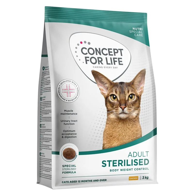 Concept for Life Sterilised Cats Pollo (3 kg - NUOVO!)