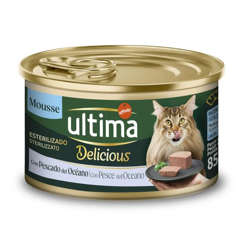 Ultima Delicious Mousse Sterilized 24 x 85 g (Pesce di mare)