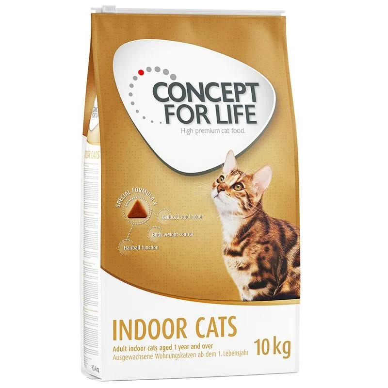 Multipack risparmio! 2 x Concept for Life per gatti - ricetta migliorata! (2 x 10 kg Indoor Cats)