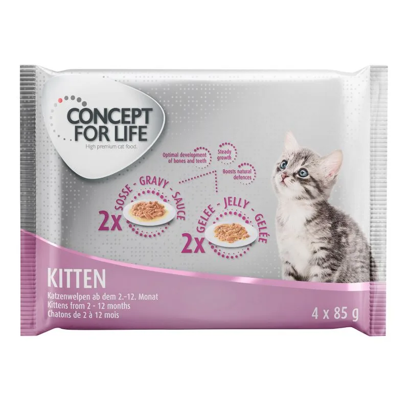 Set prova misto! Concept for Life 4 x 85 g (Kitten)