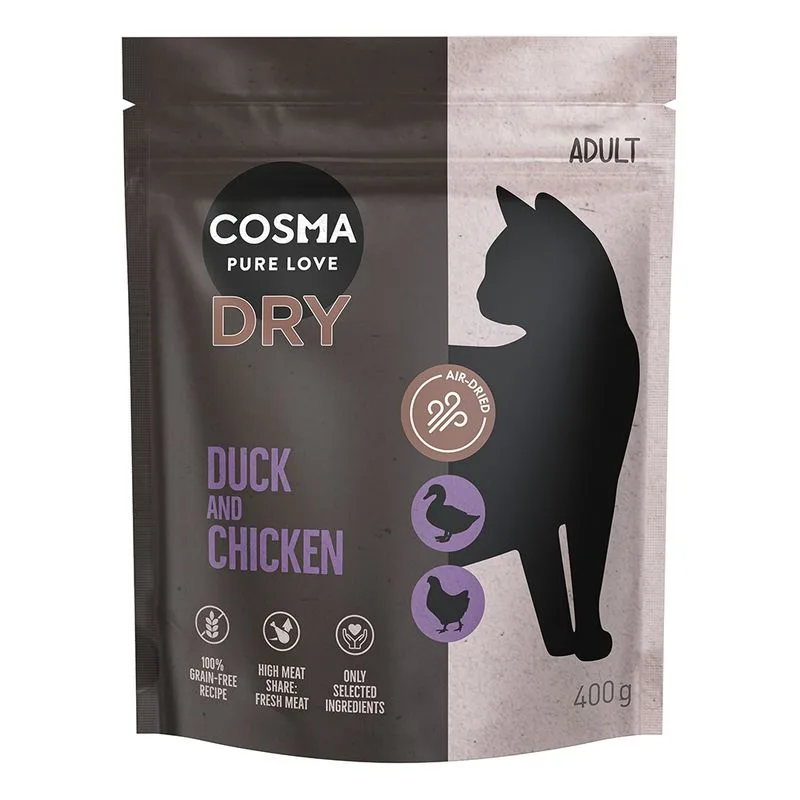 Cosma Air-Dried Anatra & Pollo Crocchette per gatto (400 g)