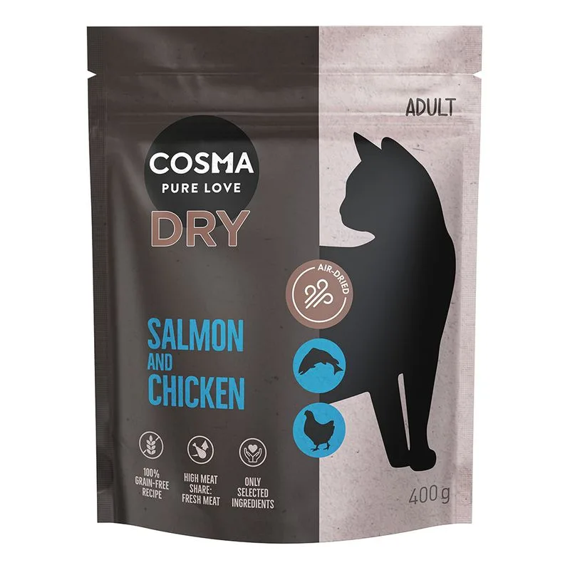 Cosma Air-Dried Salmone & Pollo Crocchette per gatto (400 g)