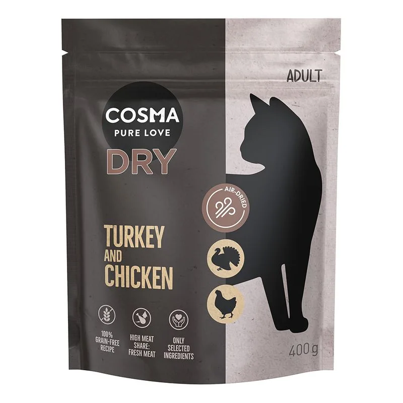 Cosma Air-Dried Tacchino & Pollo Crocchette gatto (400 g)