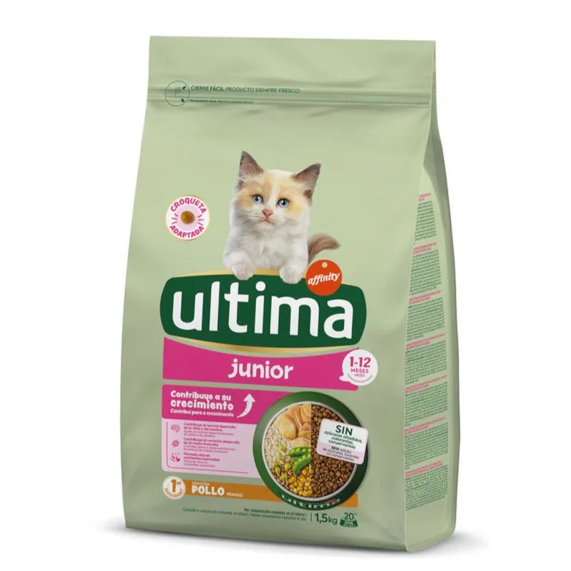 Ultima Junior Pollo Crocchette per gatto (Set %: 2 x 1,5 kg)