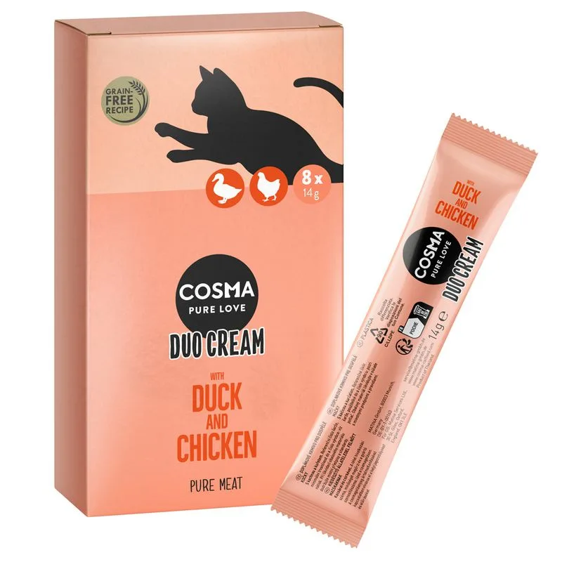 Cosma DUO Cream 8 x 14 g (Anatra e Pollo)