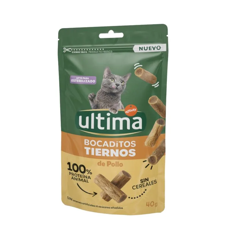 Ultima Snack Teneri Bocconcini con Pollo (Set %: 3 x 40 g)
