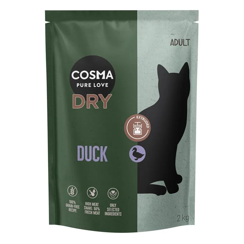 Cosma Extruded Anatra Crocchette gatto (Set %: 2 x 2 kg)