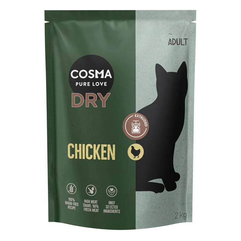 Cosma Extruded Pollo Crocchette gatto (Set %: 2 x 2 kg)