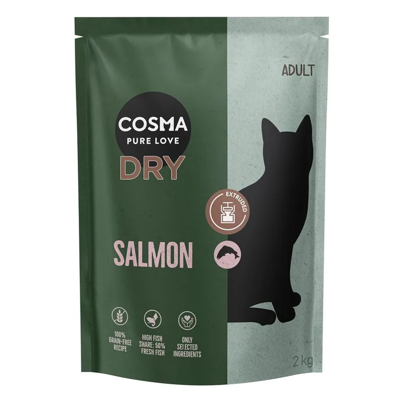 Cosma Extruded Salmone Crocchette gatto (Set %: 2 x 2 kg)