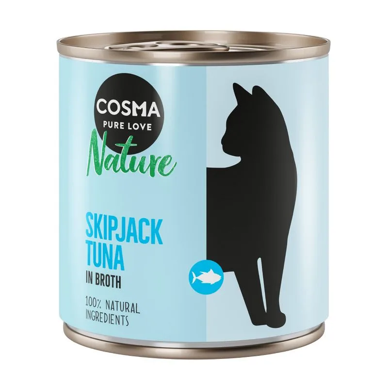 Cosma Nature 24 x 280 g Alimento umido per gatti (Tonno Skipjack)