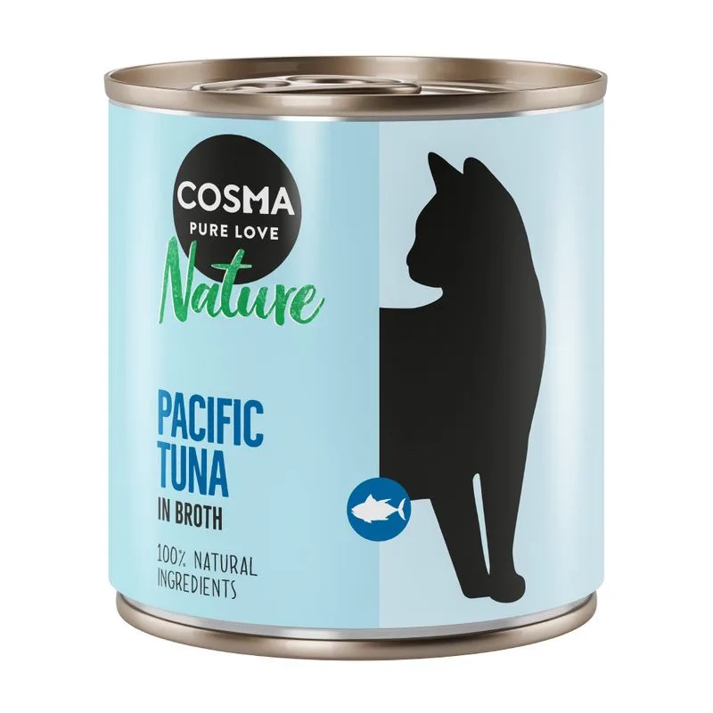 Cosma Nature 24 x 280 g Alimento umido per gatti (Tonno del Pacifico)
