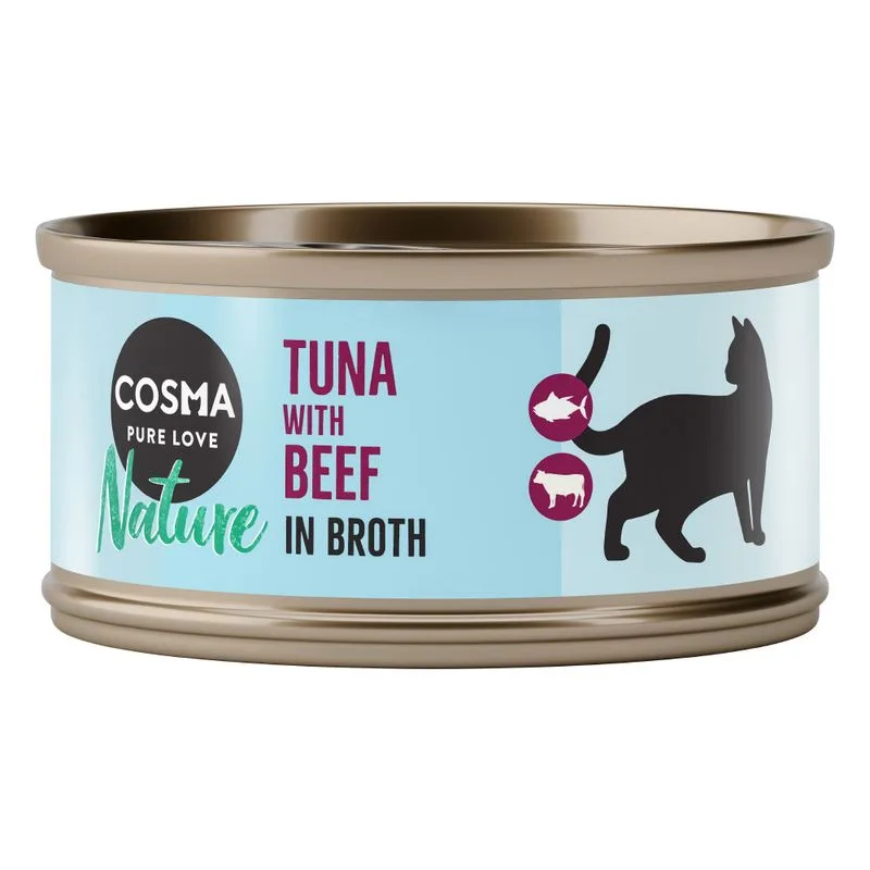 Cosma Nature 48 x 70 g (Tonno con Manzo)