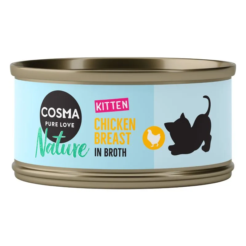 Cosma Nature Kitten 6 x 70 g (Pollo)