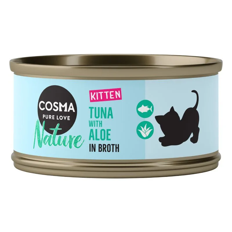 Cosma Nature Kitten 6 x 70 g (Tonno & Aloe vera)