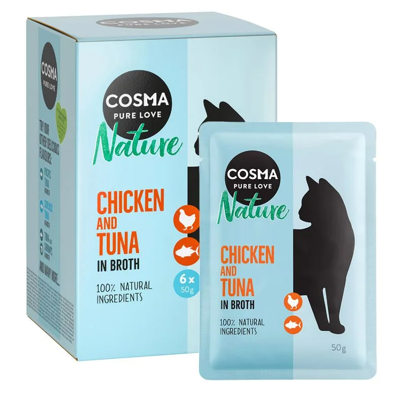 Cosma Nature in busta 48 x 50 g (Petto di pollo & Tonno)