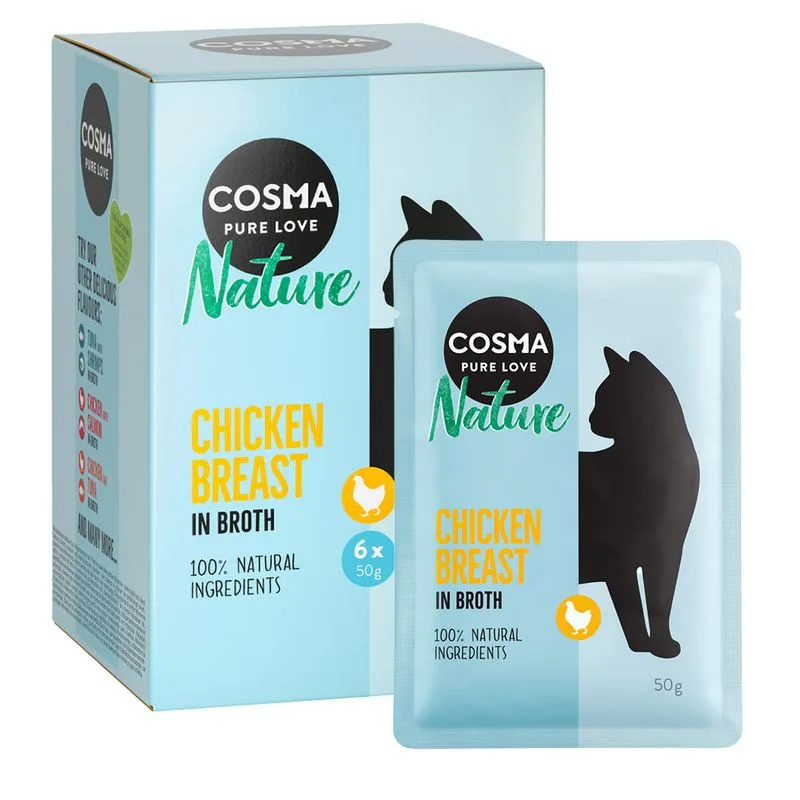 Cosma Nature in busta 48 x 50 g (Petto di pollo)