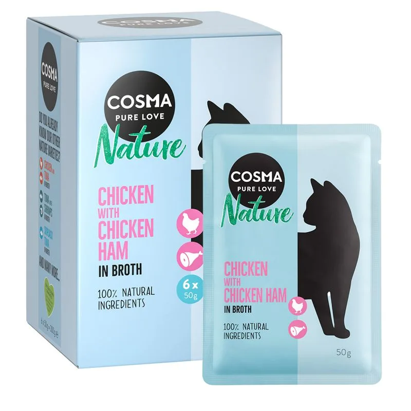 Cosma Nature in busta 48 x 50 g (Pollo & Prosciutto di pollo)
