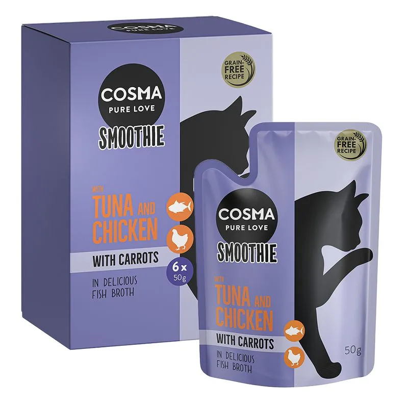 Cosma Smoothies 6 x 50 g (Tonno e Pollo con Carota)