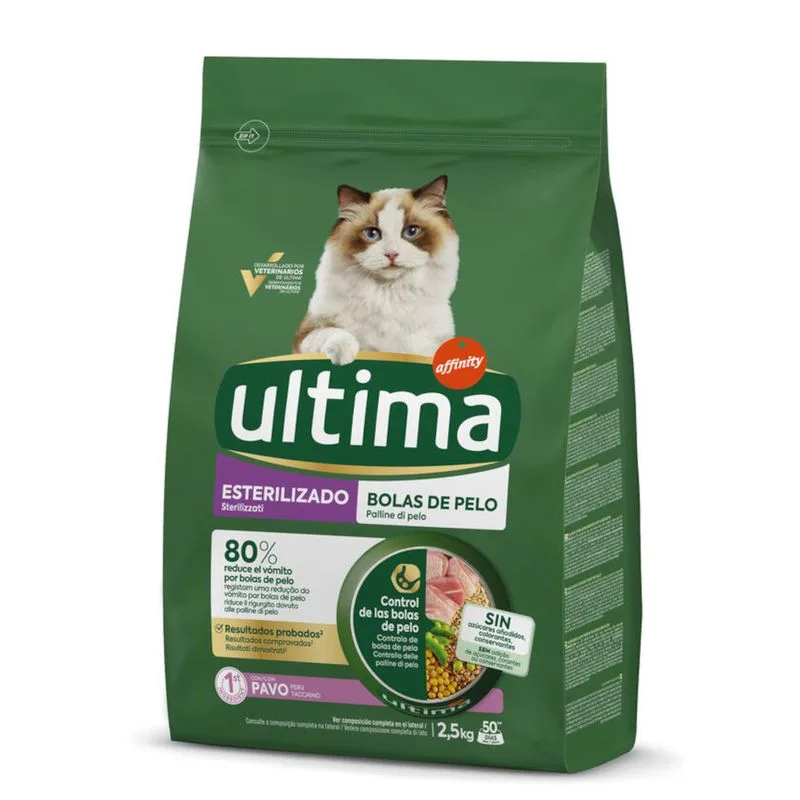 Ultima Sterilized Hairball Tacchino (Set %: 2 x 2,5 kg)