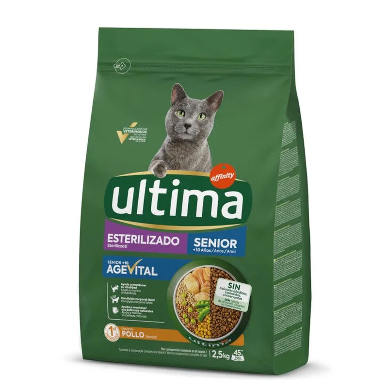 Ultima Sterilized Senior pollo (Set %: 2 x 2,5 kg)