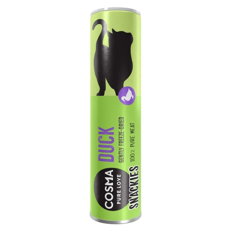 Multipack risparmio! 5 x Cosma Snackies Snack per gatti (5 x Anatra (105 g))