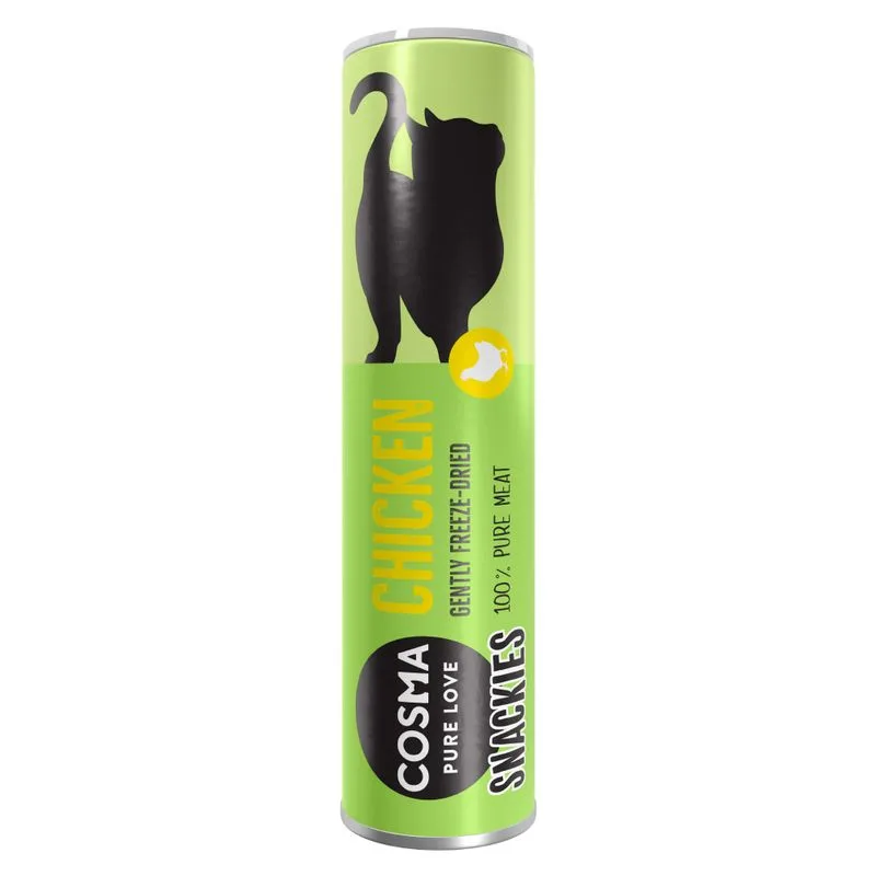 Multipack risparmio! 5 x Cosma Snackies Snack per gatti (5 x Pollo (130 g))
