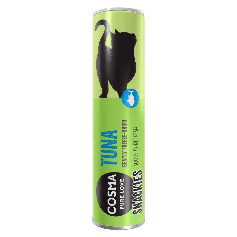 Multipack risparmio! 5 x Cosma Snackies Snack per gatti (5 x Tonno (125 g))