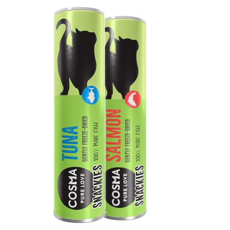 Set prova! Cosma Snackies (46 g, 2 gusti assortiti (Tonno, Salmone))