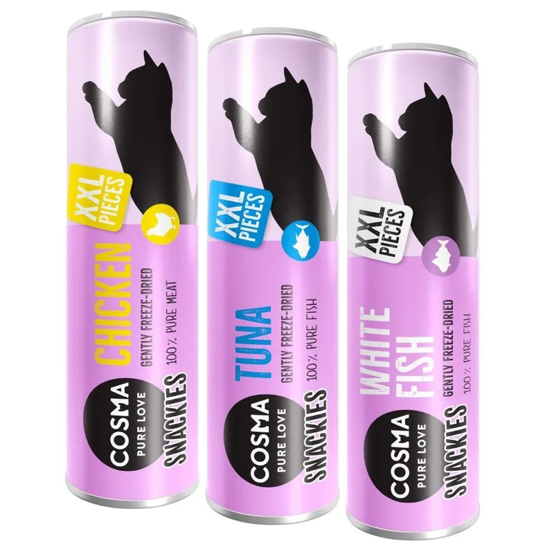 Set prova! Cosma Snackies XXL (3 gusti assortiti - 73 g)