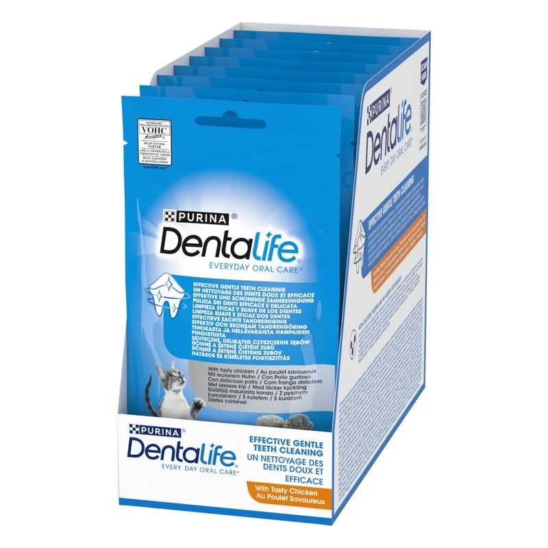 PURINA Dentalife Snack per gatto (Set %: 16 x 40 g con Pollo)