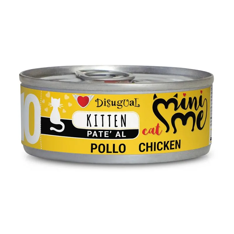 Disugual Mini-Me Kitten Pollo umido gatto (Set %: 24 x 85 g)