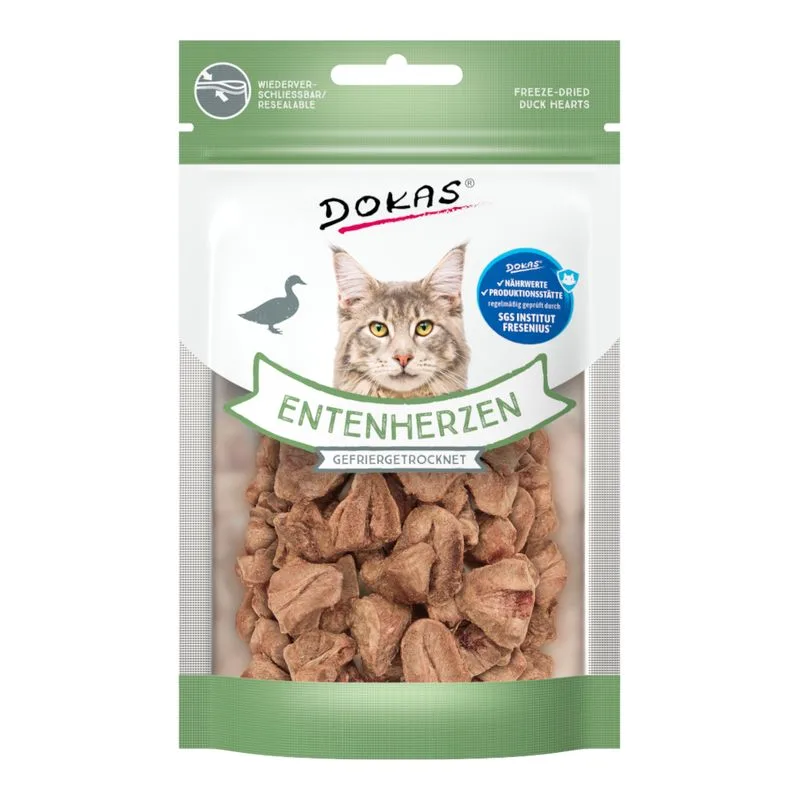 Dokas Cuori d'anatra liofilizzati per gatti