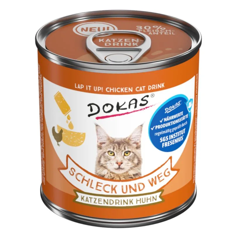 Dokas Schleck & Weg con pollo Bevanda per gatti 100 g (Set %: 24 x 100 g)