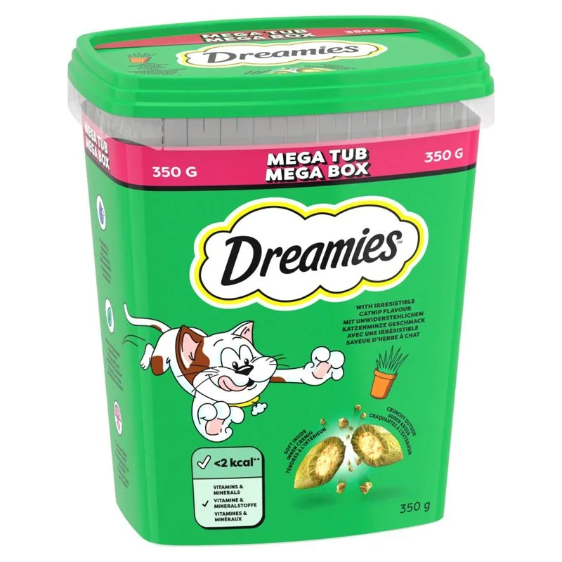 Catisfactions Mega Tub Snack per gatti (Set %: 4 x 350 g Catnip)