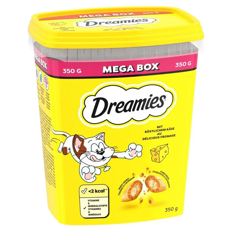 Catisfactions Mega Tub Snack per gatti (Set %: 4 x 350 g Formaggio)