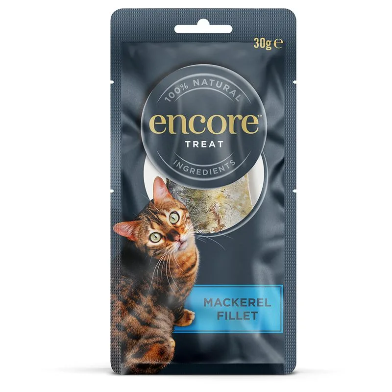 Encore Cat Filetto di Sgombro Snack per gatto (Set %: 6 x 30 g)