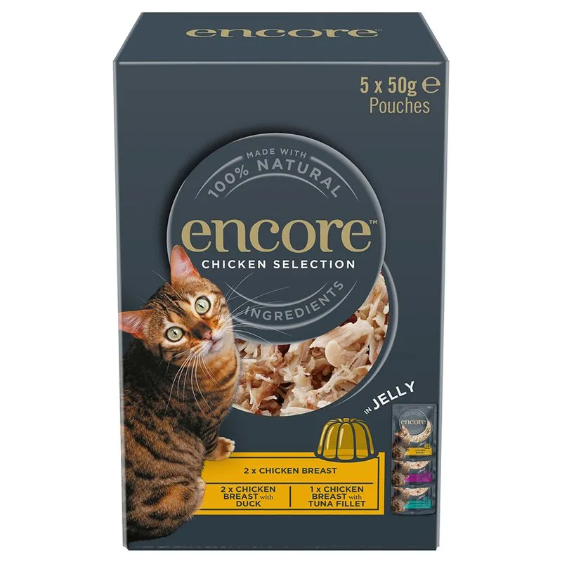 Encore in gelatina Pacco misto in buste 5 x 50 g (Selezione di Pollo 2 (3 varianti))